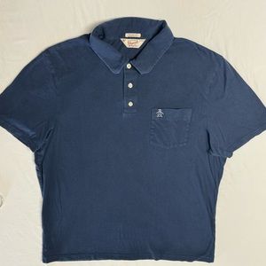 Original Penguin Brand Classic Fit Polo Blue Size XL